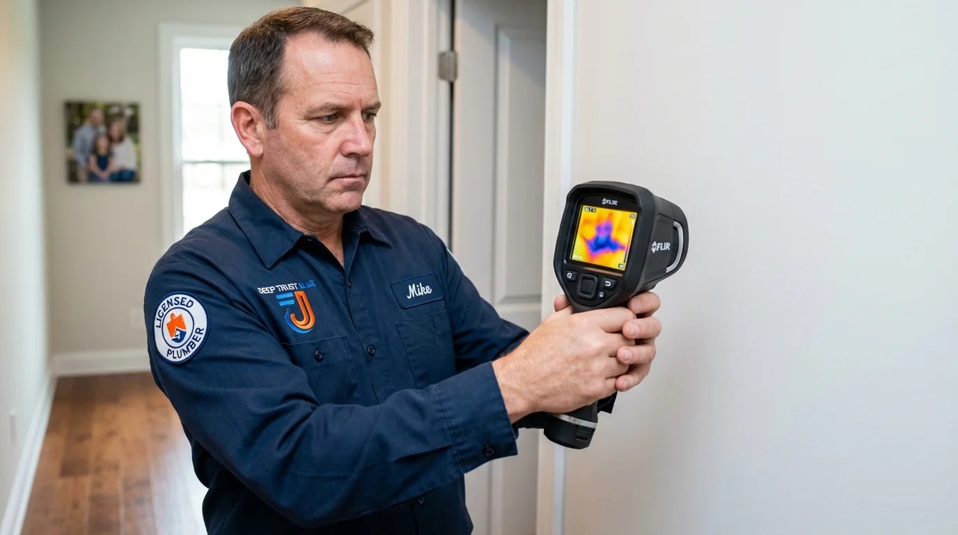 Thermal imaging leak detection by Johns Plumbing LLC in Monon